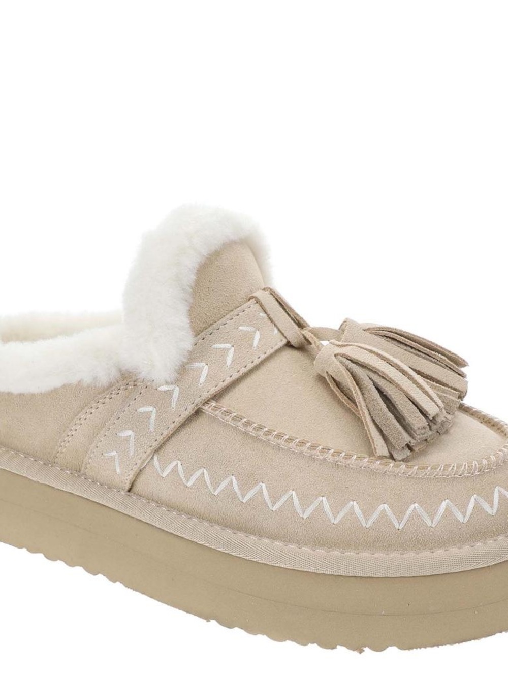 Vintage Havana - Charm Slip-Ons in Sand Suede